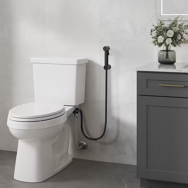 Single-Handle Wall-Mounted Bidet Sprayer with Concealed Rough-In Valve