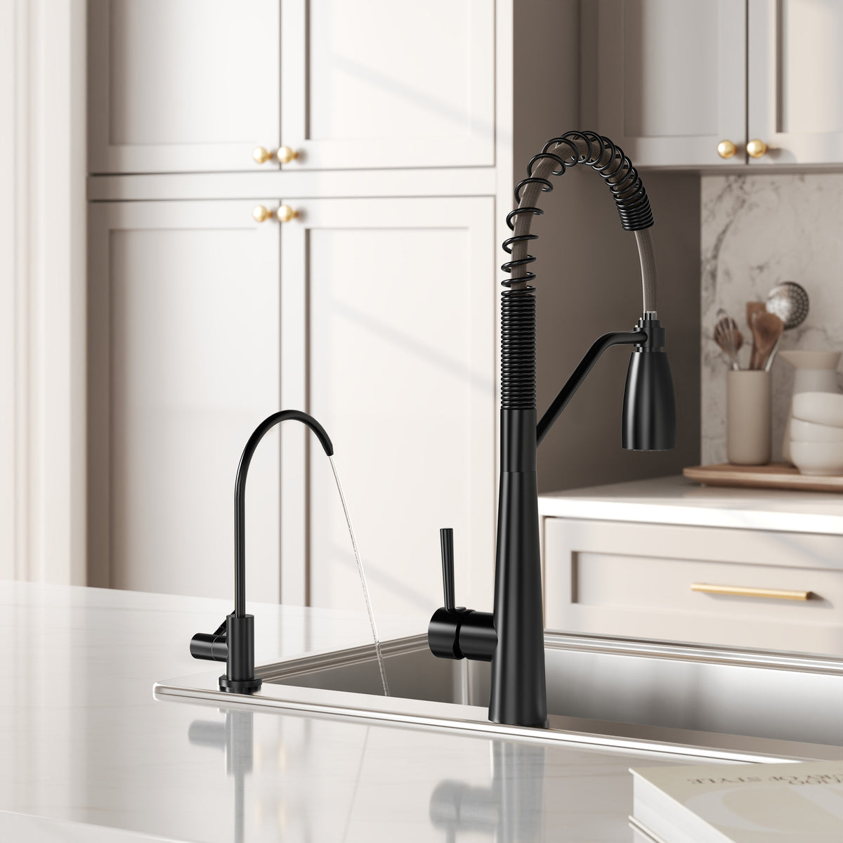 Single-Handle Beverage Kitchen Faucet