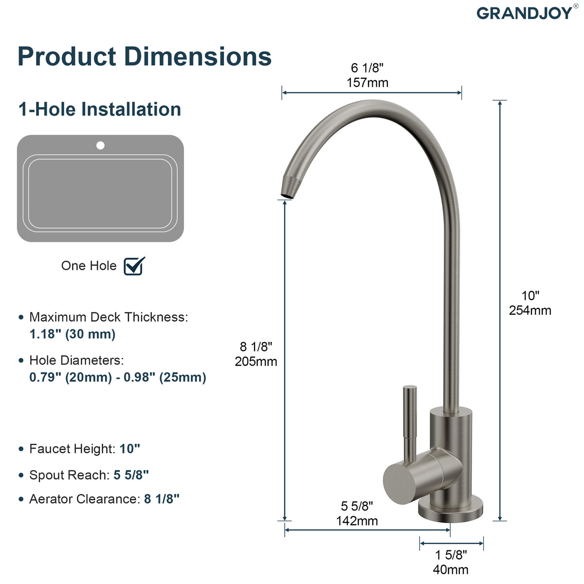 Single-Handle Beverage Kitchen Faucet