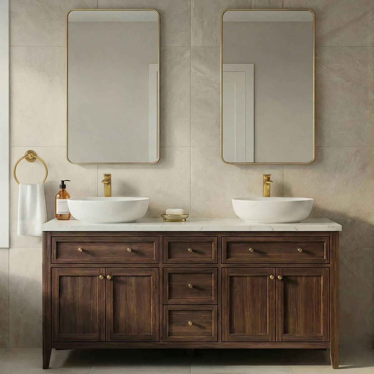 Single-Handle Vessel Bathroom Sink Faucet With Pop-Up Drain