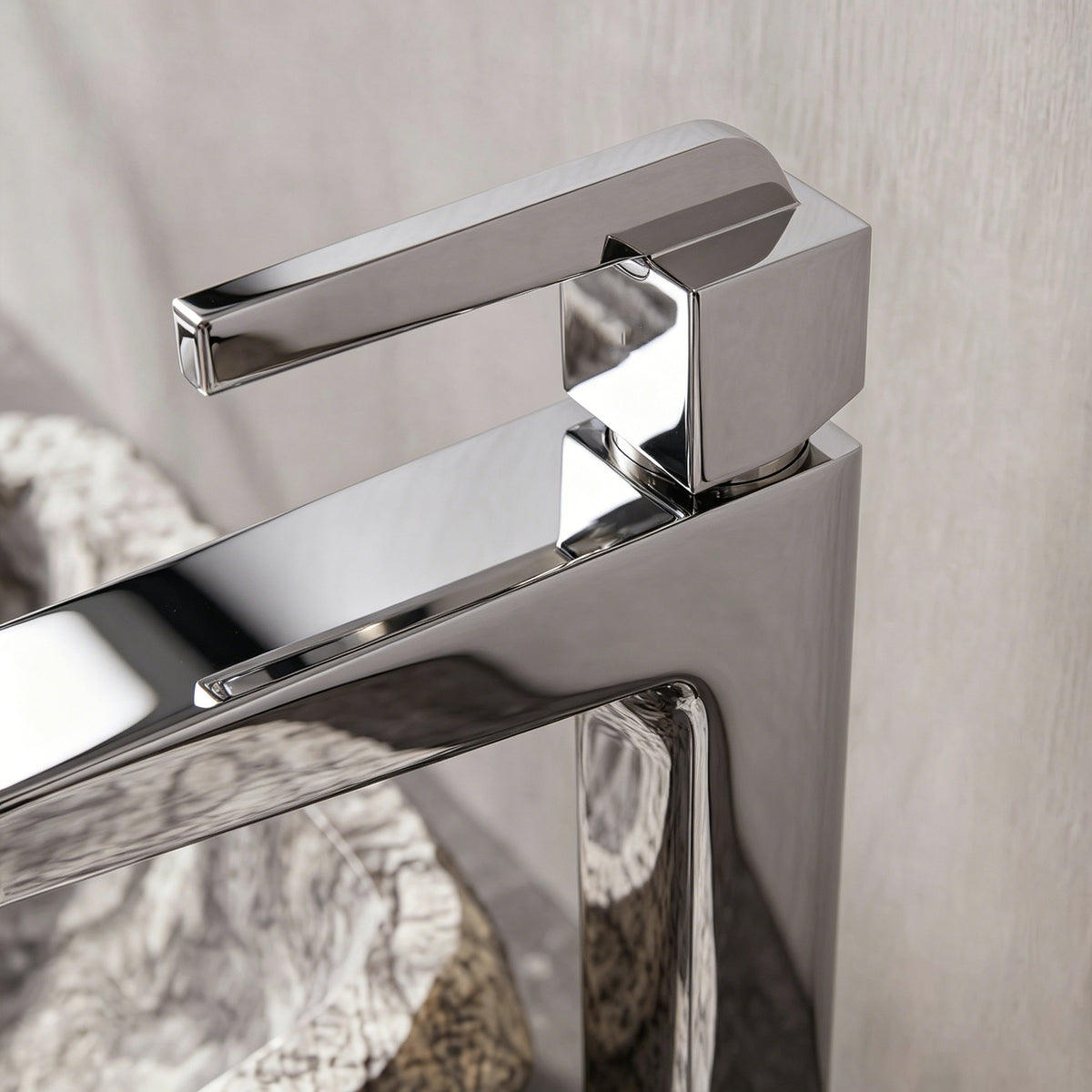 Single-Handle Vessel Bathroom Sink Faucet With Pop-Up Drain