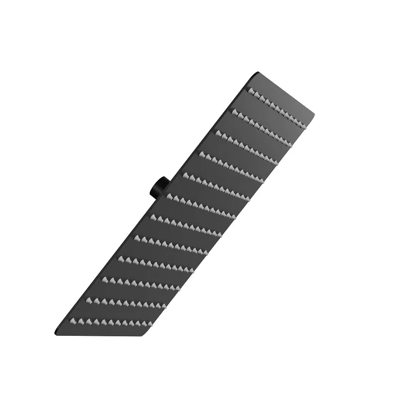 12-Inch Adjustable Square Rain Shower Head with Single-Spray Coverage