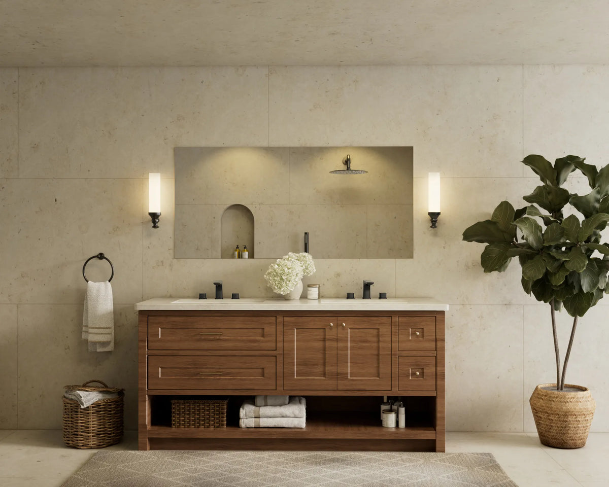 Two-Handle Low Arc Widespread Bathroom Sink Faucet With Pop-Up Drain