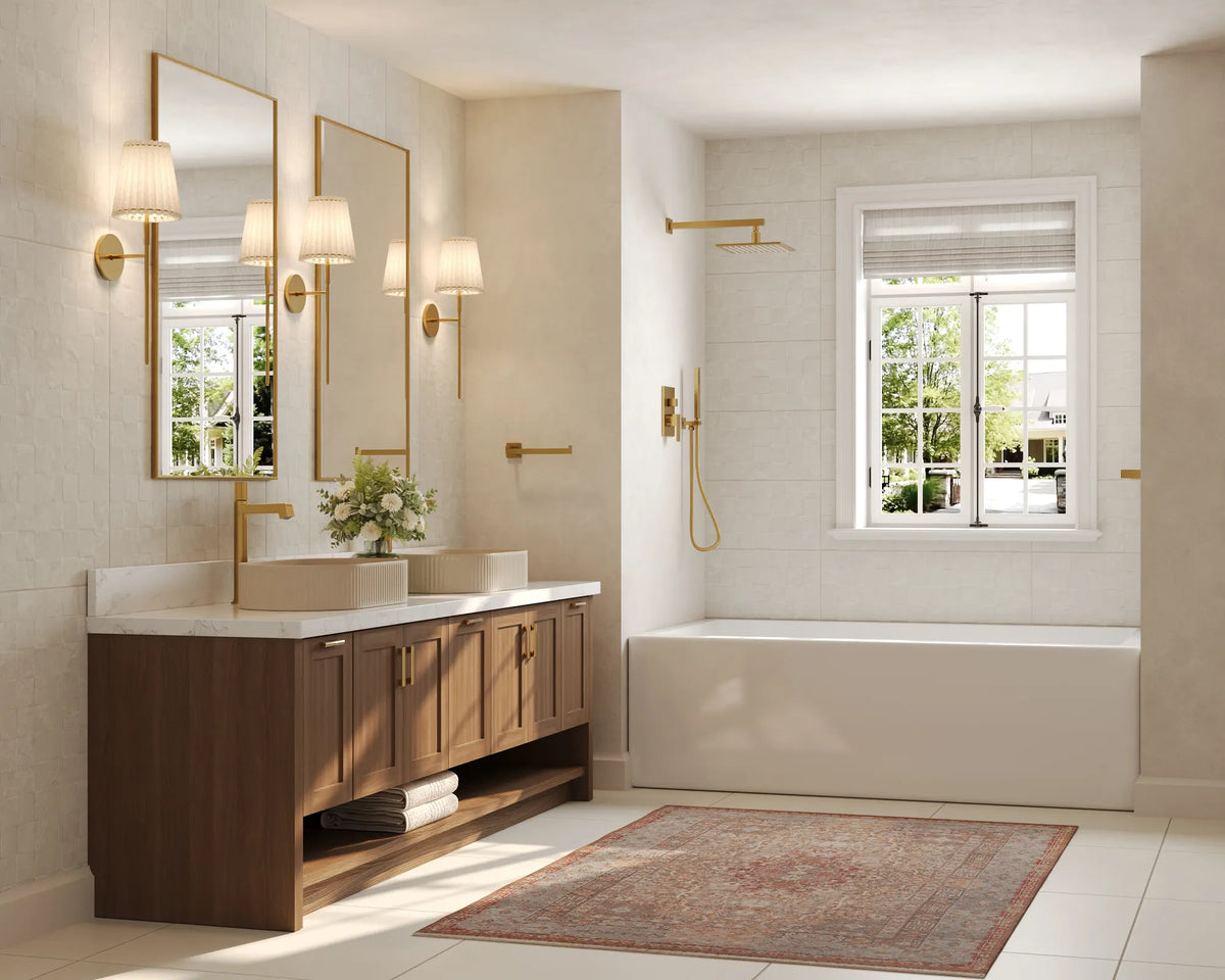 Single-Handle Vessel Bathroom Sink Faucet With Pop-Up Drain