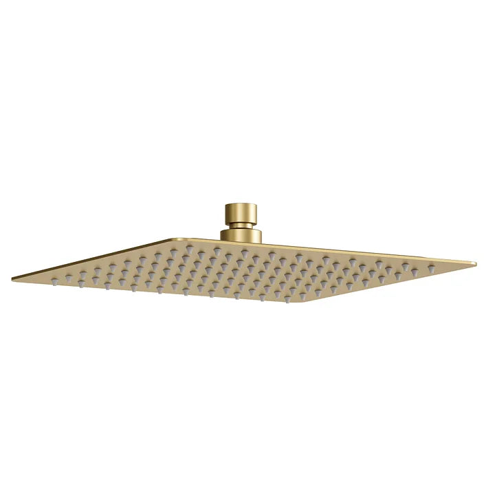 10-Inch Adjustable Square Rain Shower Head with Single-Spray Coverage