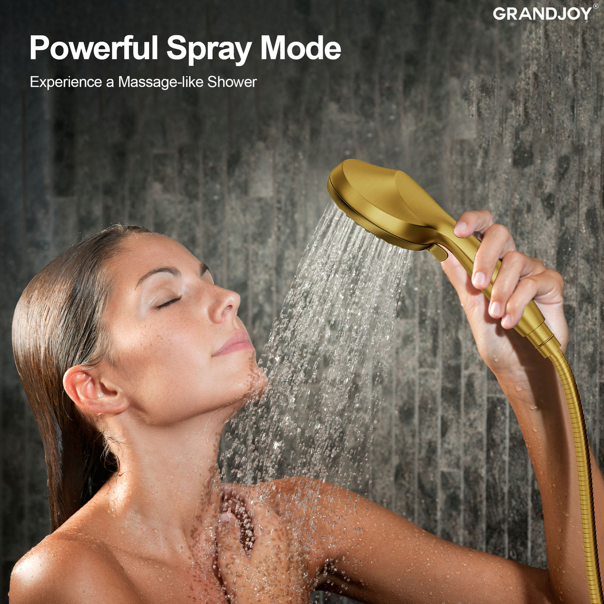 Wall-Mounted Shower Handheld with Five Spray Modes