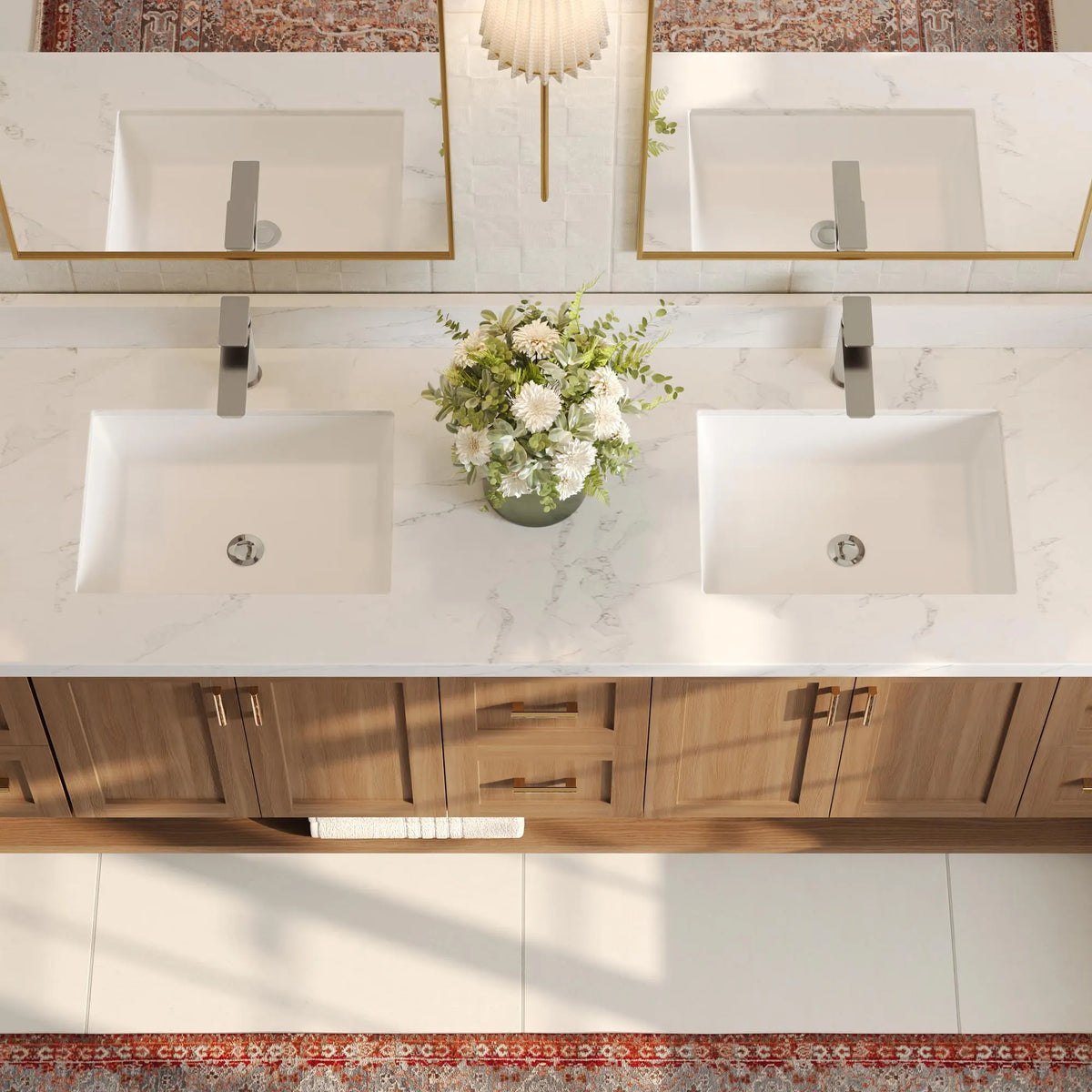 Single-Handle Bathroom Sink Faucet With Pop-Up Drain