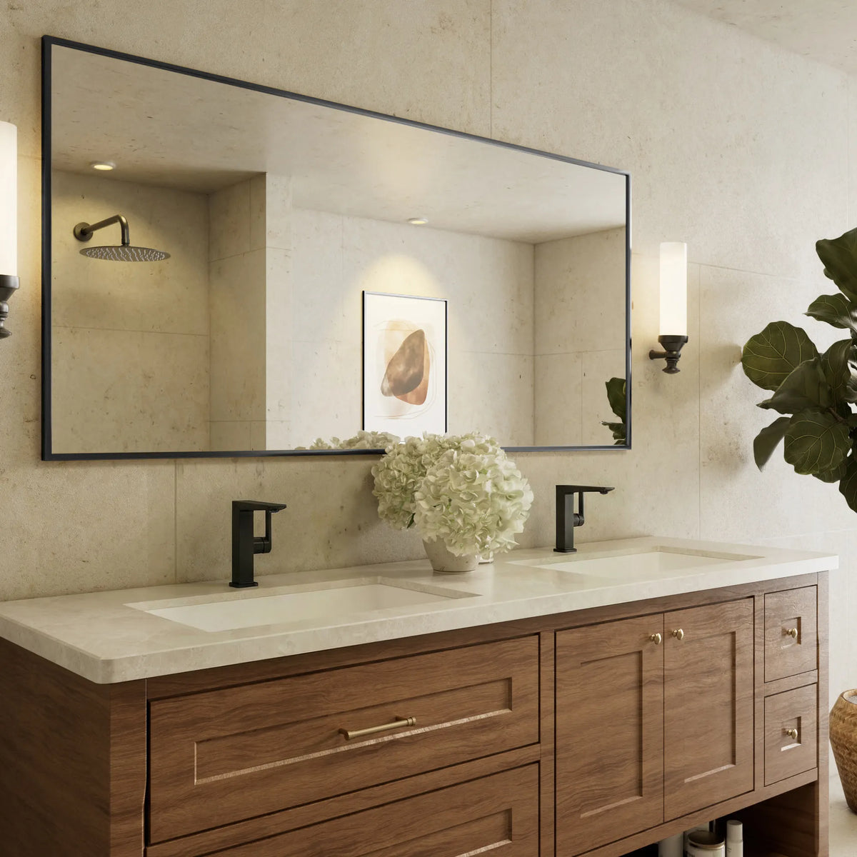 Single-Handle Bathroom Sink Faucet With Pop-Up Drain