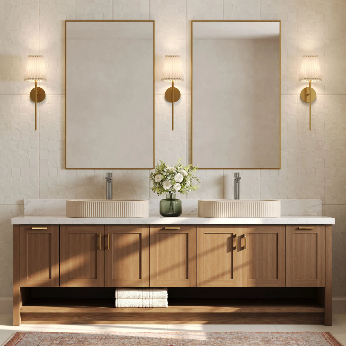 Single-Handle Vessel Bathroom Sink Faucet With Pop-Up Drain