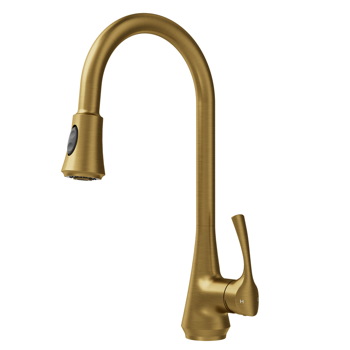 Single-Handle Pull-Down Kitchen Faucet With Dual Spray Modes