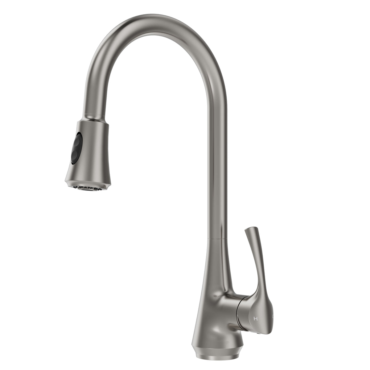Single-Handle Pull-Down Kitchen Faucet With Dual Spray Modes