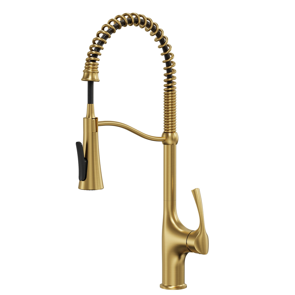23.7-Inch Pre-Rinse Spring Kitchen Faucet with Pull-Down Spray