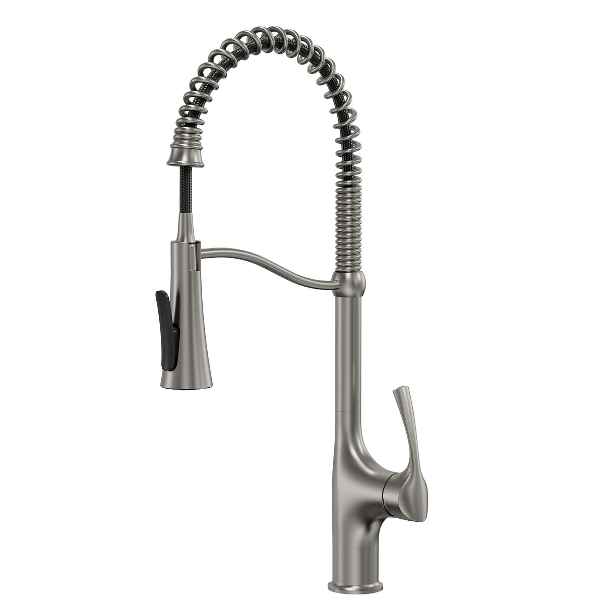 23.7-Inch Pre-Rinse Spring Kitchen Faucet with Pull-Down Spray