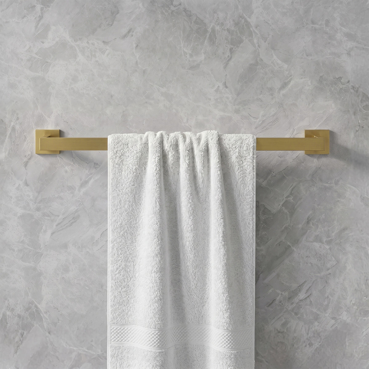 Wall Mounted Double Towel Bar for Bathroom Organization