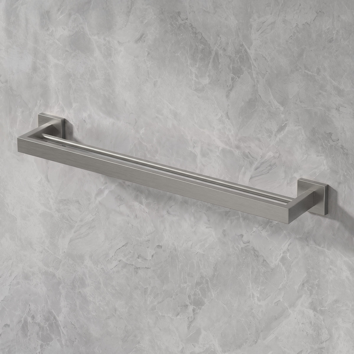 Wall Mounted Double Towel Bar for Bathroom Organization