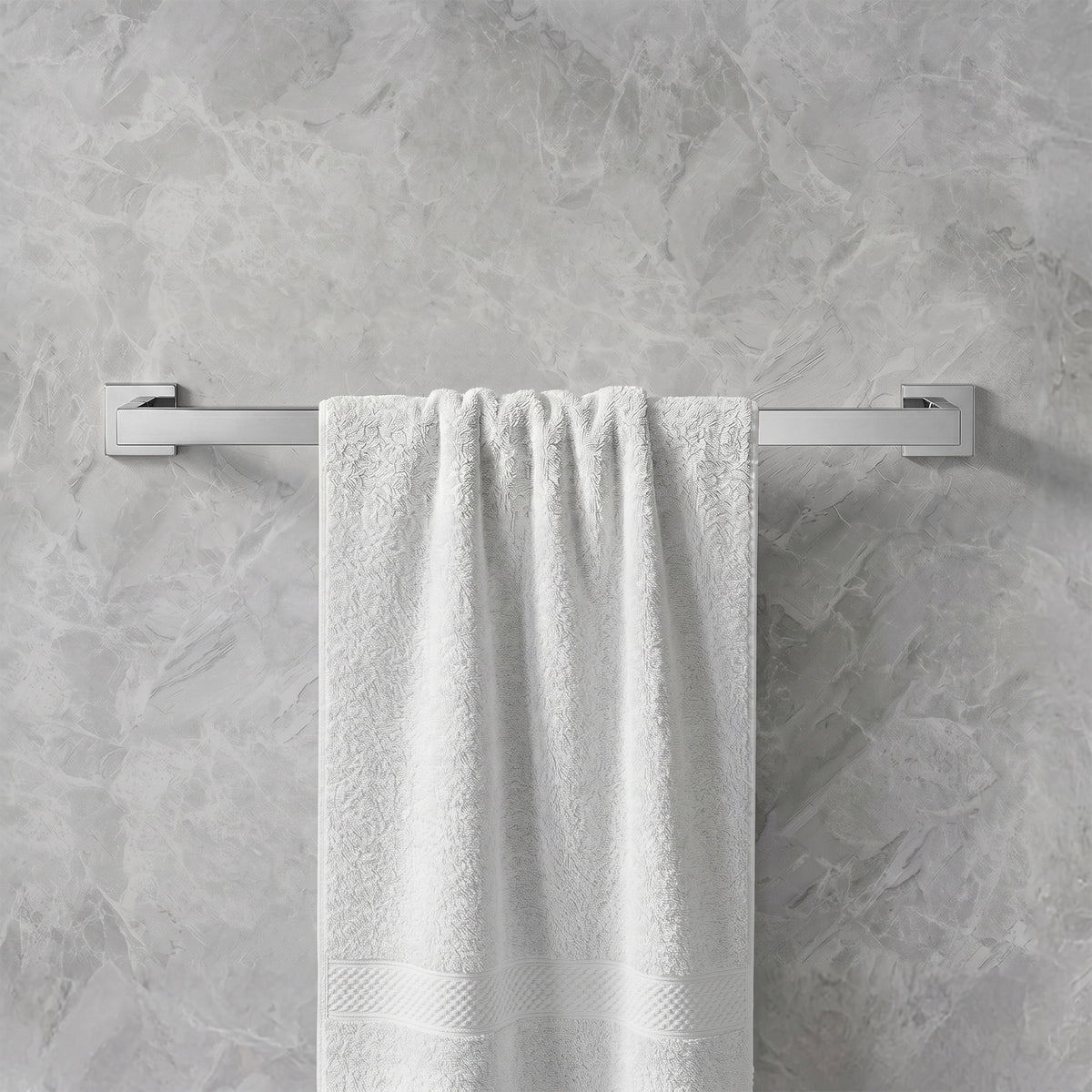 Wall Mounted Double Towel Bar for Bathroom Organization