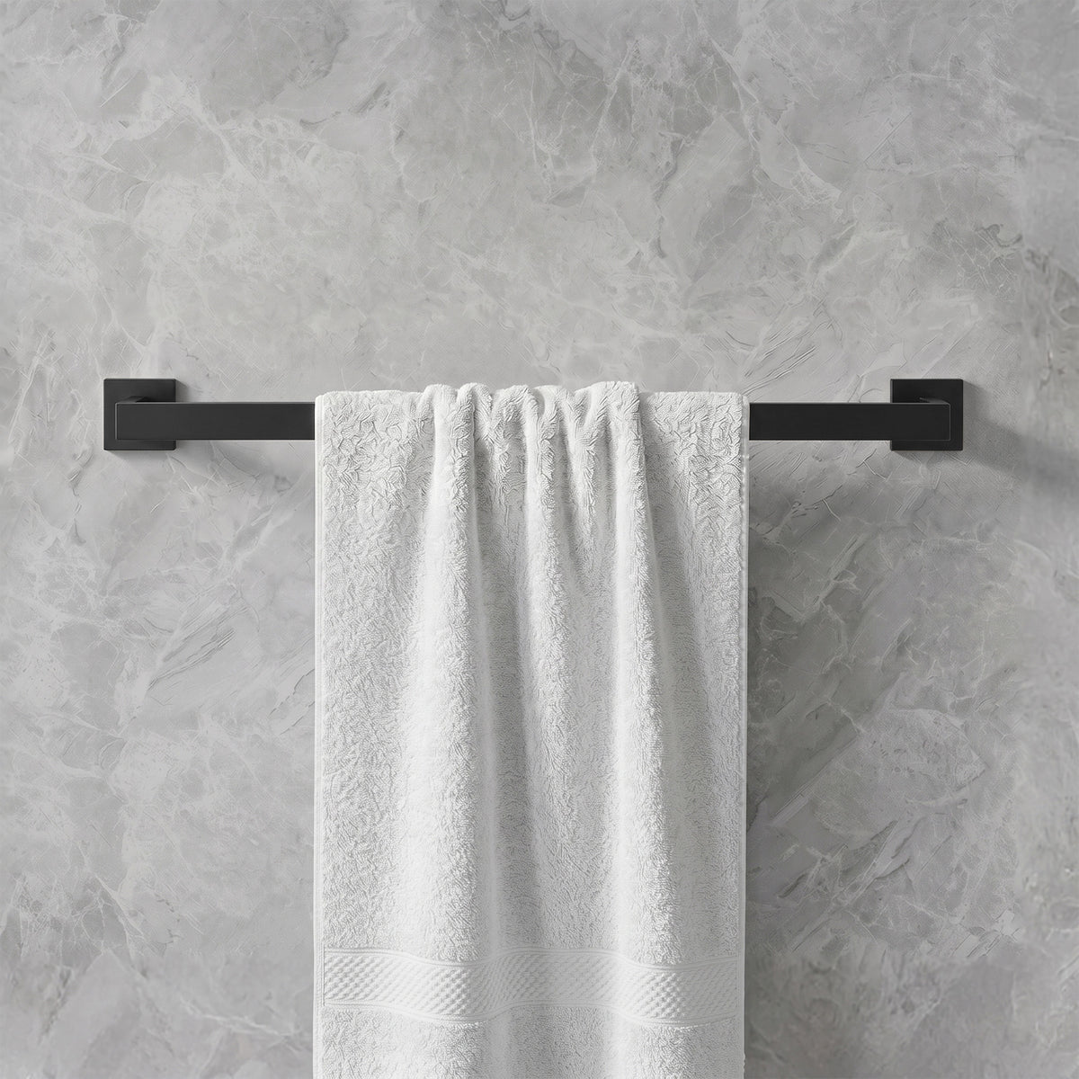 Wall Mounted Double Towel Bar for Bathroom Organization