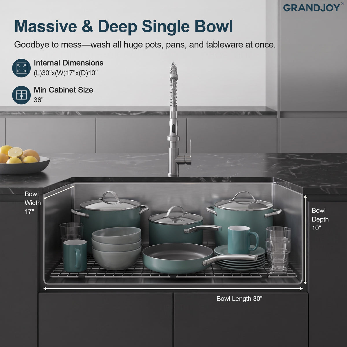 32-Inch Undermount Workstation Kitchen Sink with Four Accessories