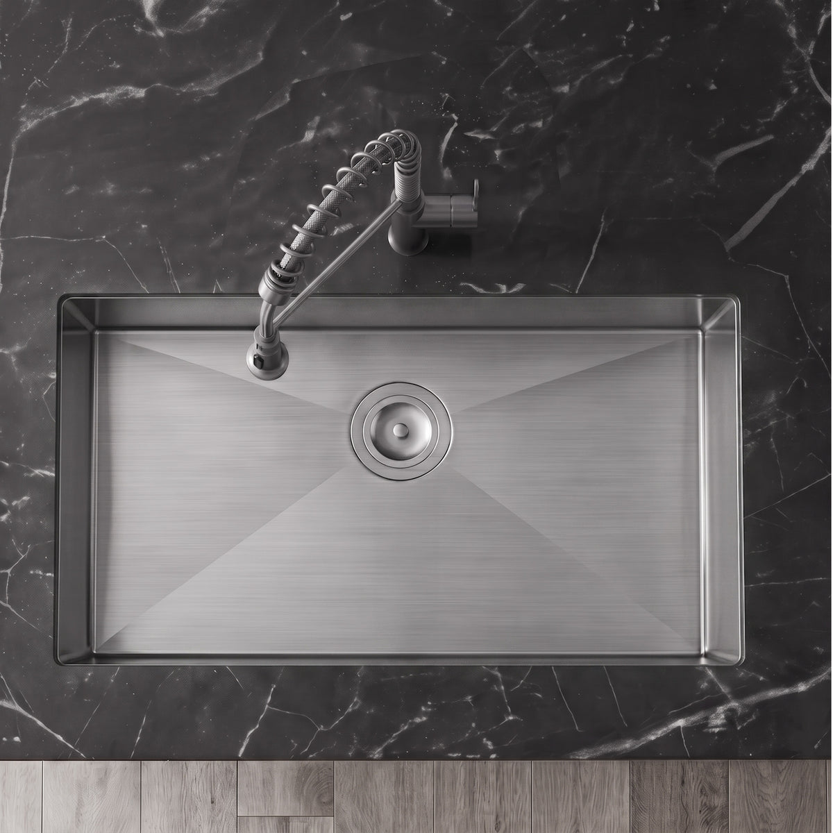 32-Inch Undermount Stainless Steel Single Bowl Kitchen Sink
