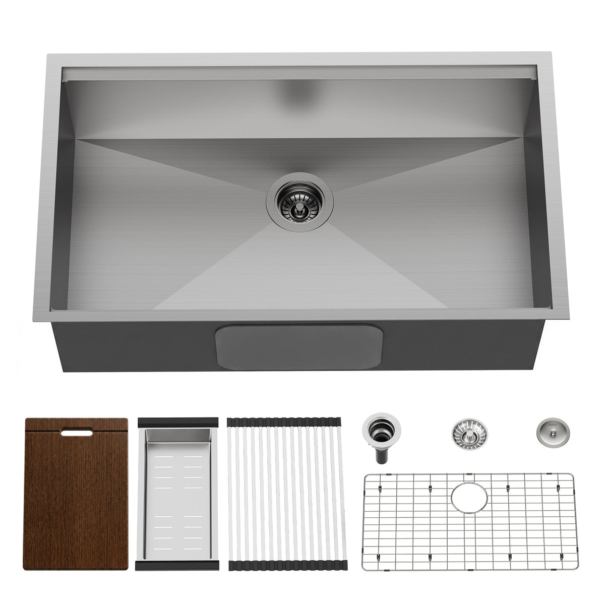 30-Inch Undermount Stainless Steel Workstation Kitchen Sink with Deep Basin