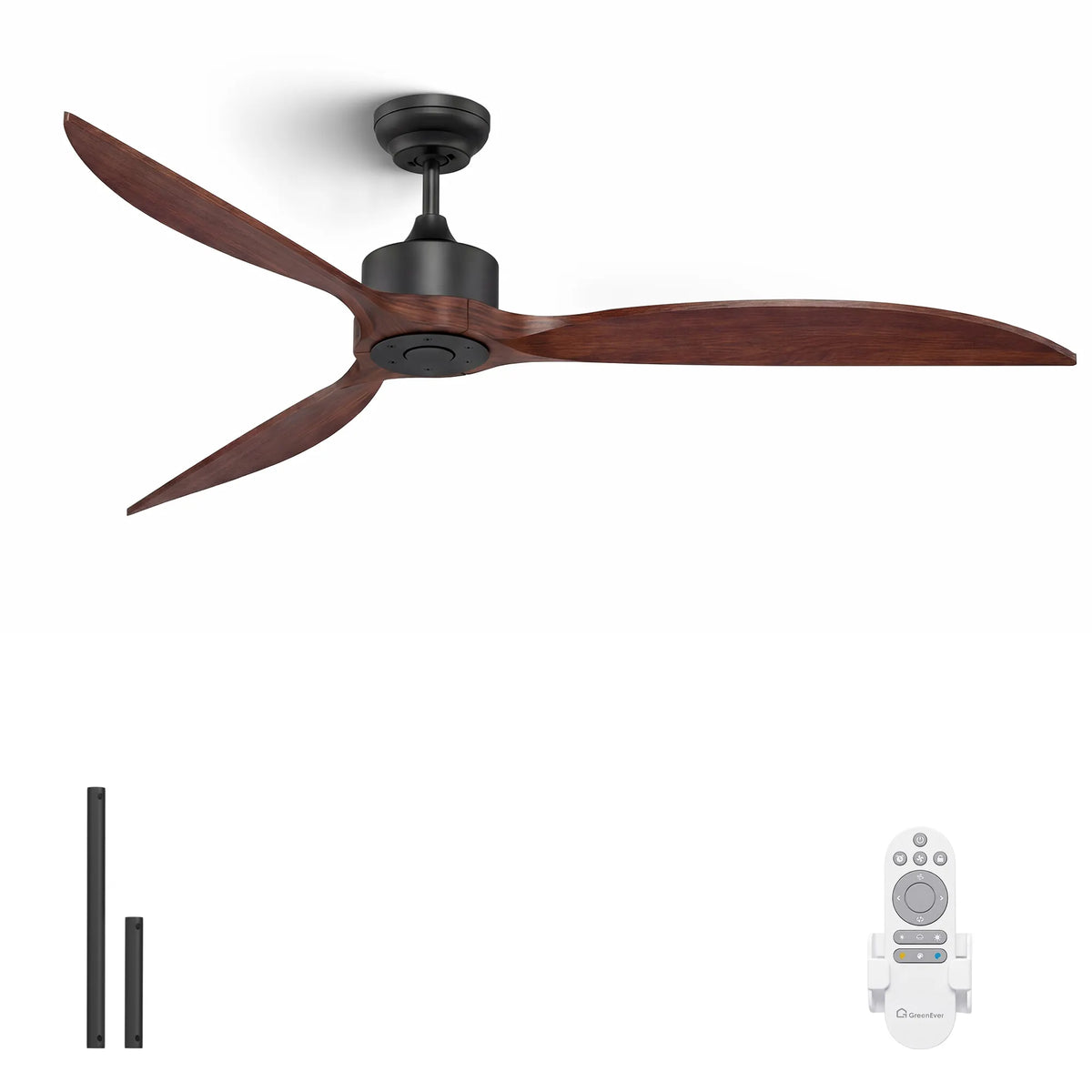 65-Inch Downrod Mount 3-Blade Ceiling Fan without Light