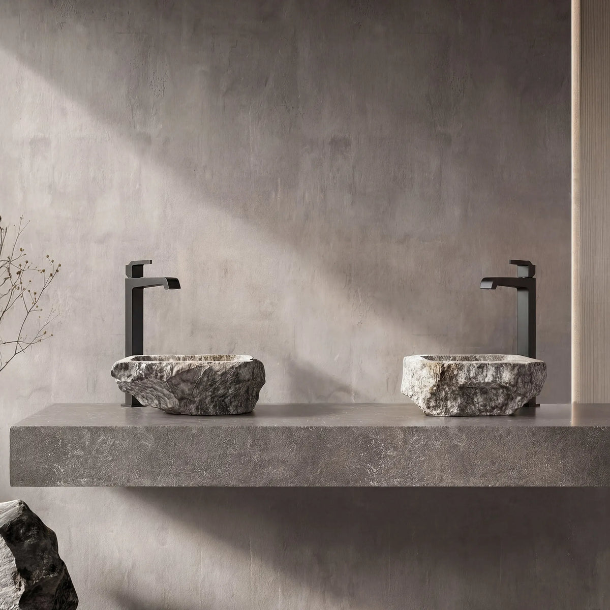 Single-Handle Vessel Bathroom Sink Faucet With Pop-Up Drain