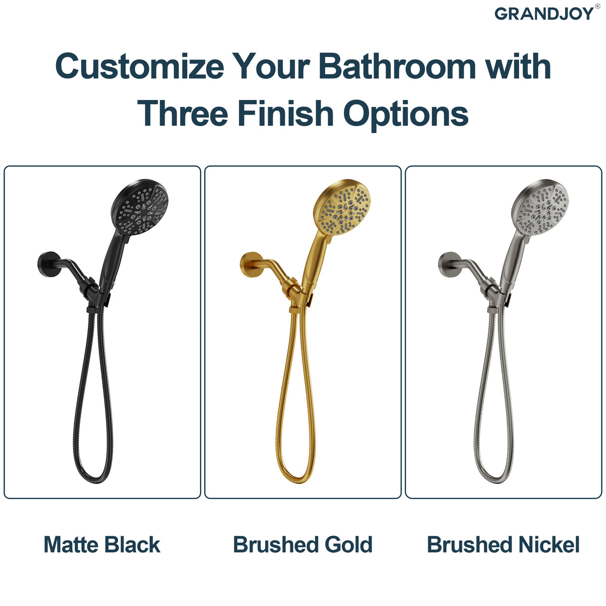 Wall-Mounted Shower Handheld with Five Spray Modes