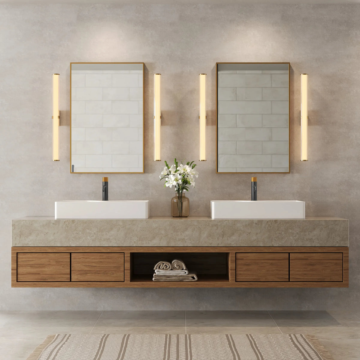 Single-Handle Bathroom Sink Faucet With Pop-Up Drain