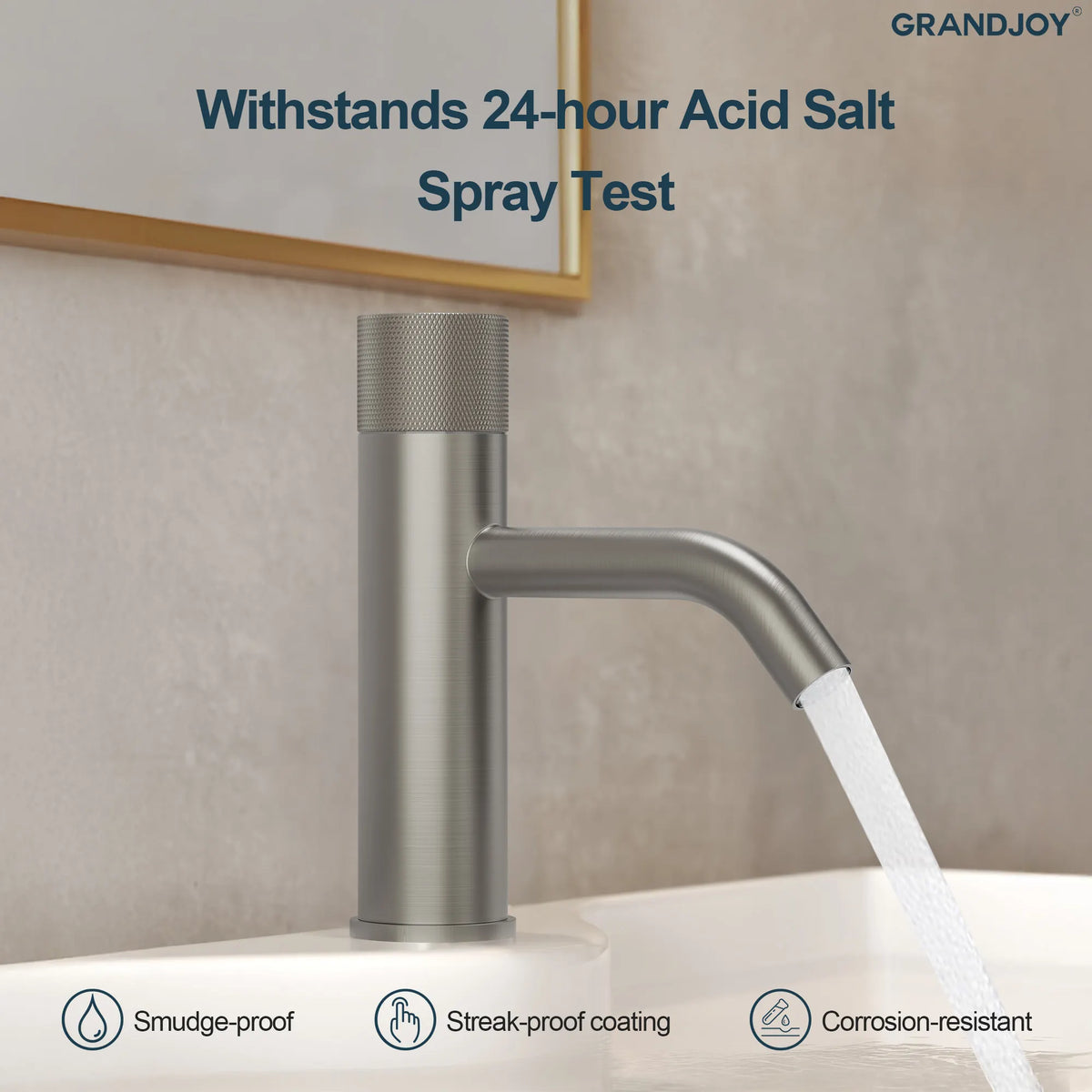 Single-Handle Bathroom Sink Faucet With Pop-Up Drain