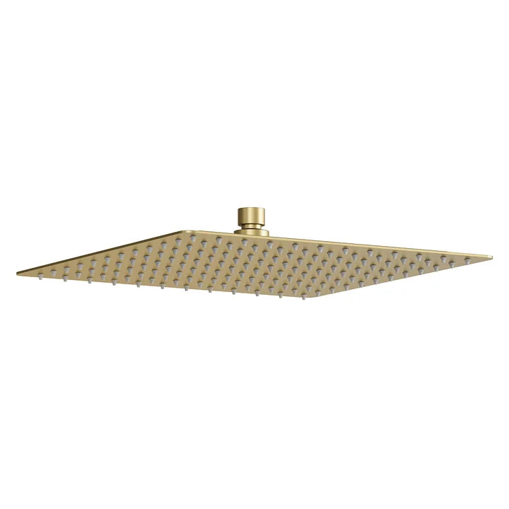 12-Inch Adjustable Square Rain Shower Head with Single-Spray Coverage