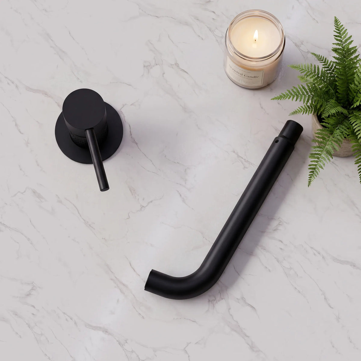 Single-Handle Wall-Mount Bathroom Sink Faucet With Pop-Up Drain