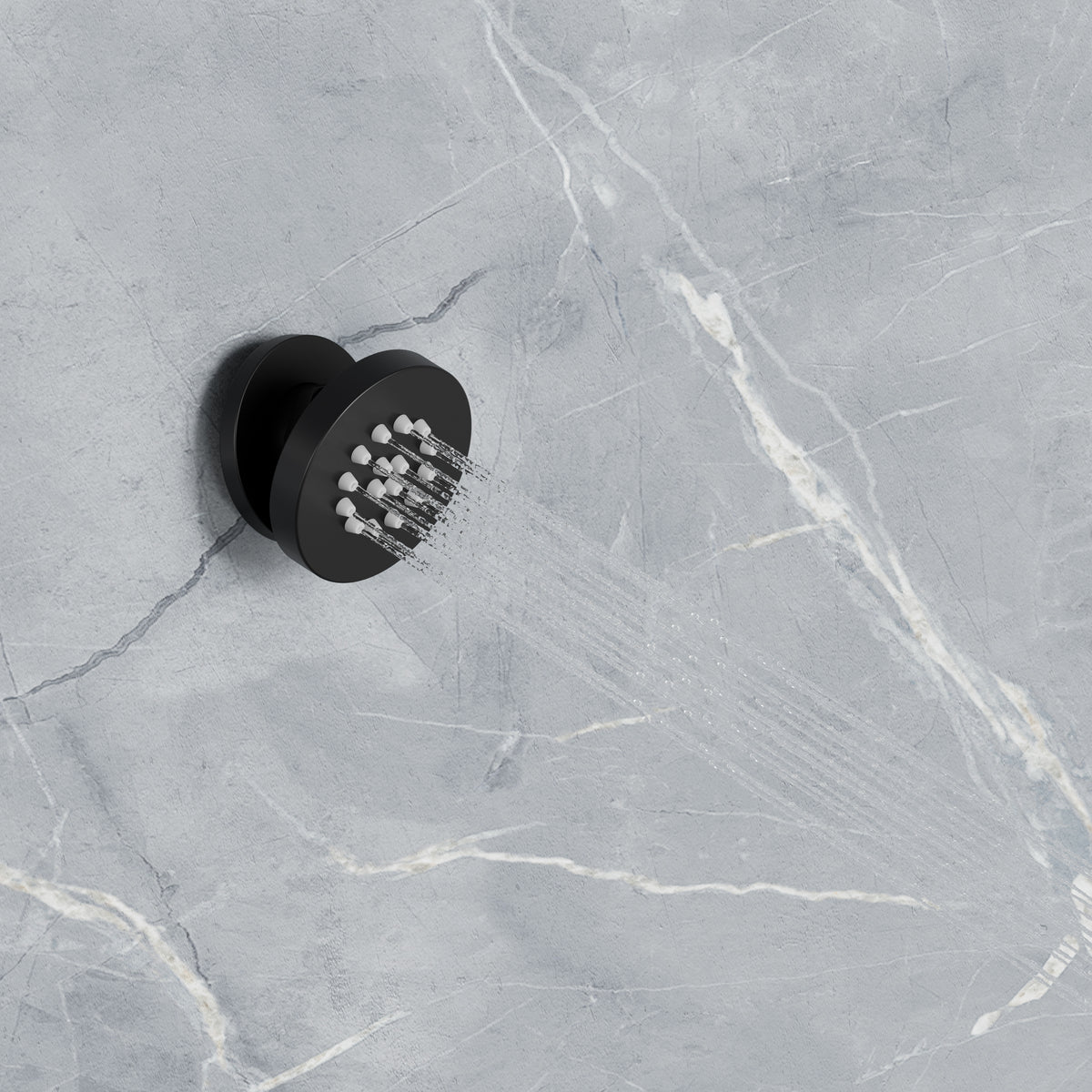 Adjustable Round Shower Body Spray with Targeted Water Flow