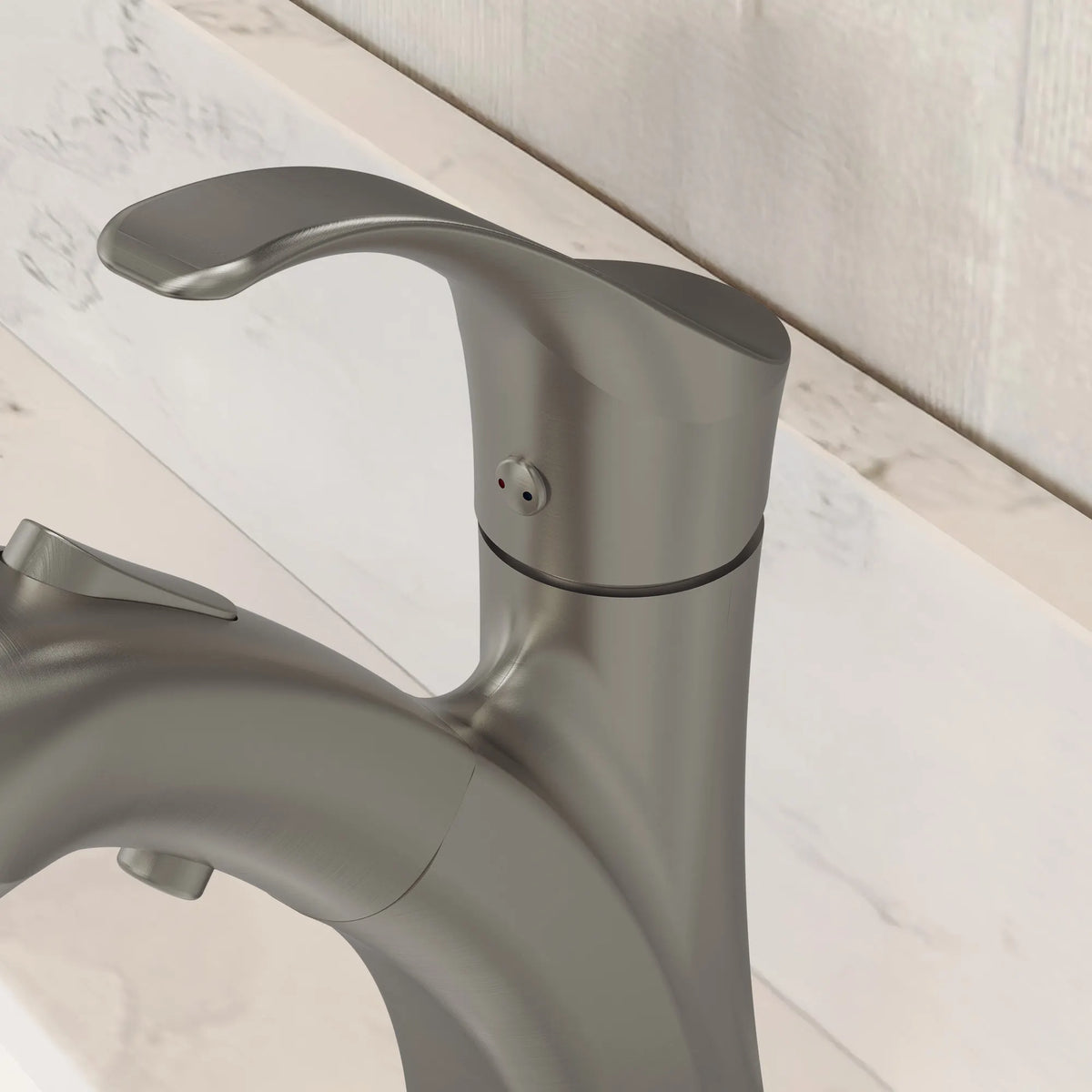 Single-Handle Pull-Out Bathroom Sink Faucet With Dual Spray Modes And Pop-Up Drain
