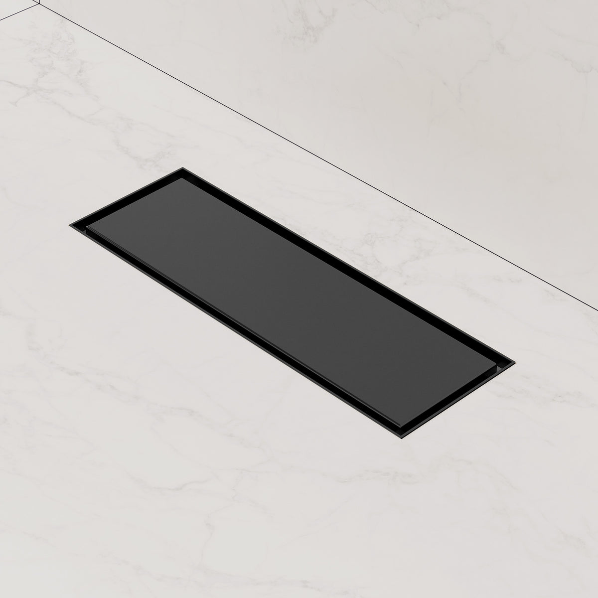 12-Inch Reversible Linear Shower Drain with Anti-Odor Core