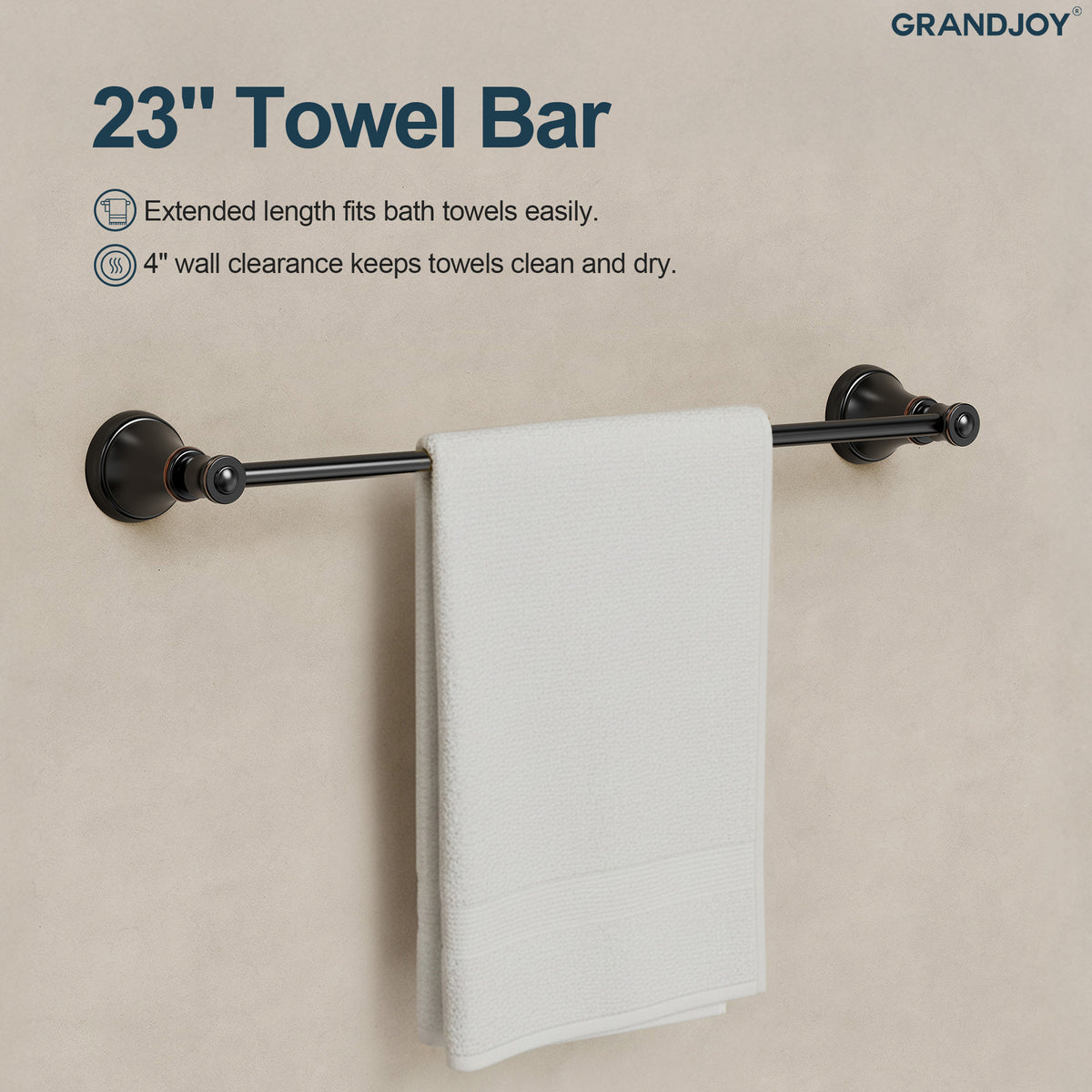 Four-Piece Wall-Mounted Bathroom Hardware Set with Phone Shelf