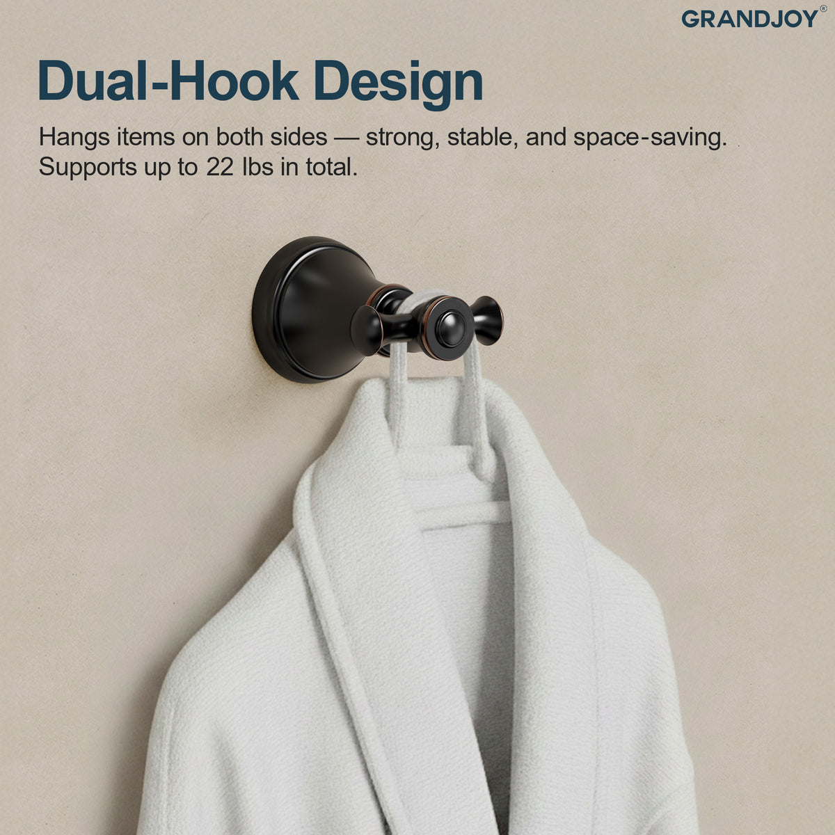 Four-Piece Wall-Mounted Bathroom Hardware Set with Phone Shelf