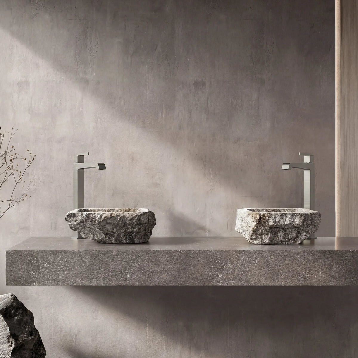 Single-Handle Vessel Bathroom Sink Faucet With Pop-Up Drain
