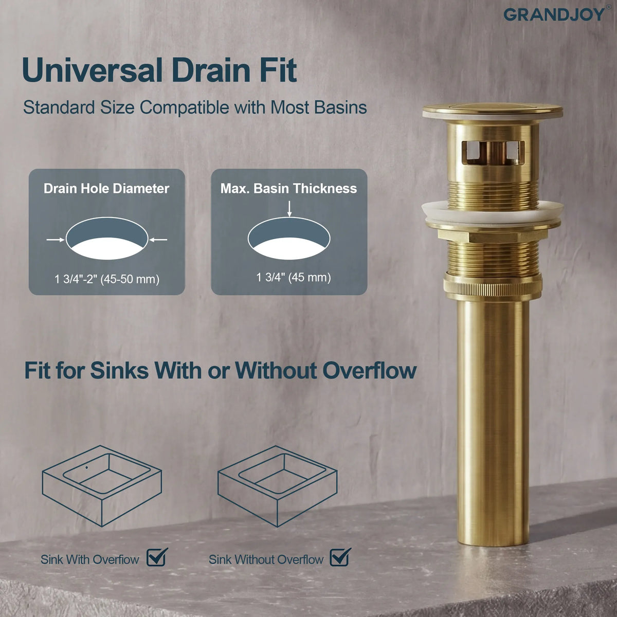 Single-Handle Vessel Bathroom Sink Faucet With Pop-Up Drain