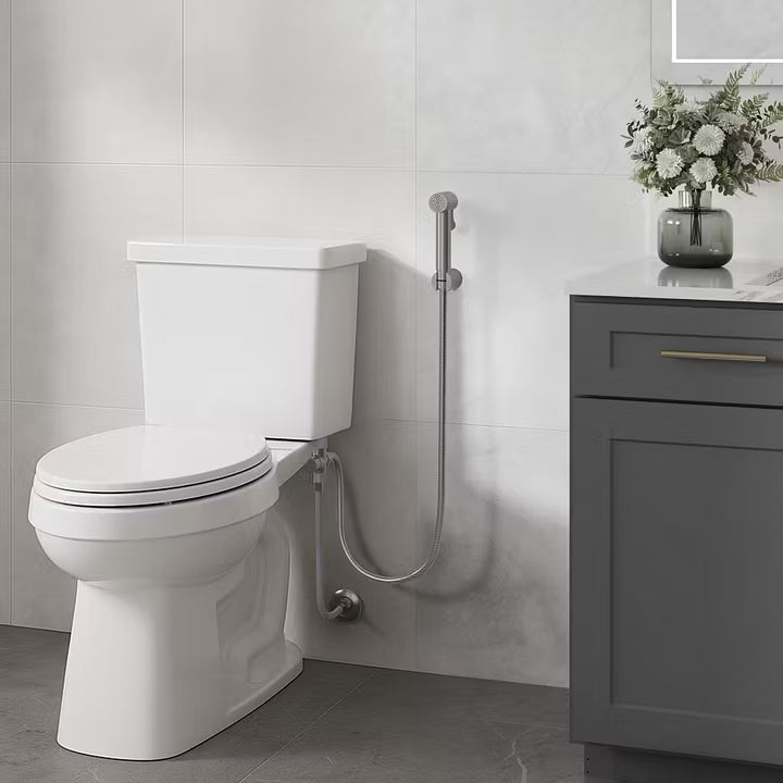 Single-Handle Wall-Mounted Bidet Sprayer with Concealed Rough-In Valve