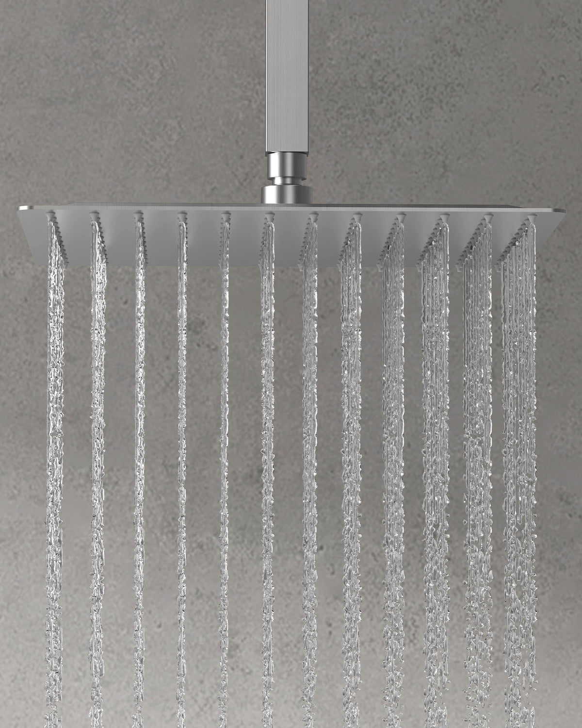 Ceiling-Mounted Dual Shower System with Adjustable Handheld Spray