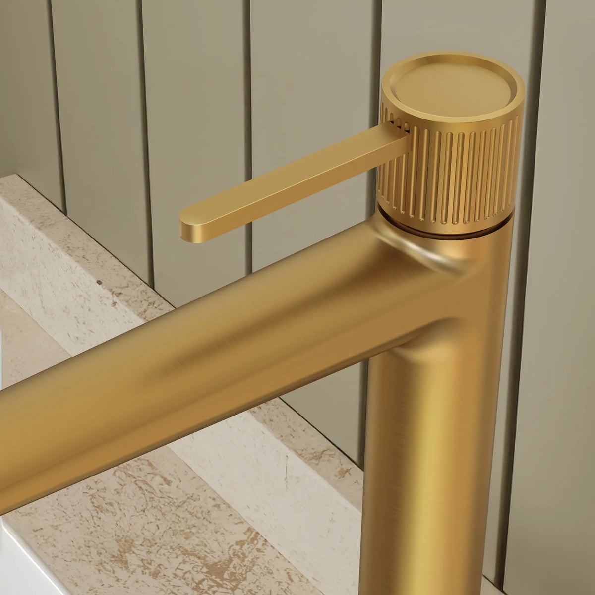 Single-Handle Vessel Bathroom Sink Faucet With Pop-Up Drain