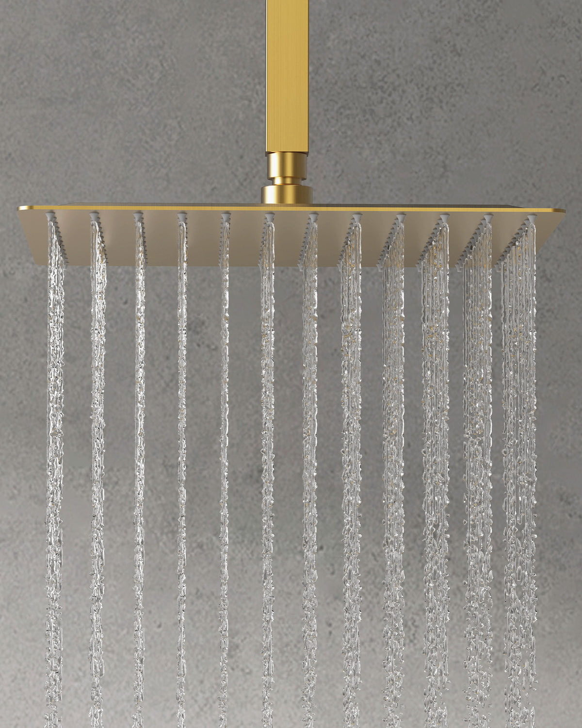 Ceiling-Mounted Dual Shower System with Adjustable Handheld Spray