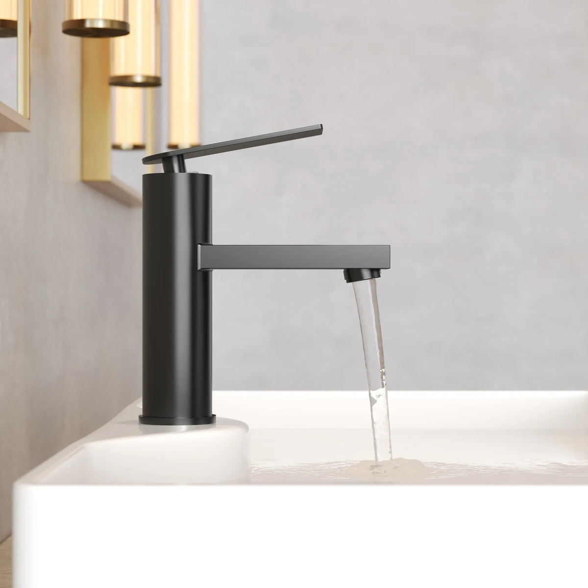 Single-Hole Bathroom Sink Faucet With Pop-Up Drain