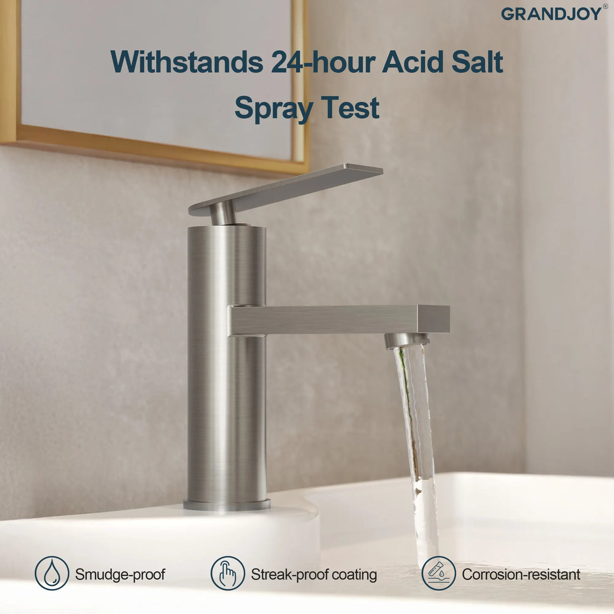 Single-Hole Bathroom Sink Faucet With Pop-Up Drain