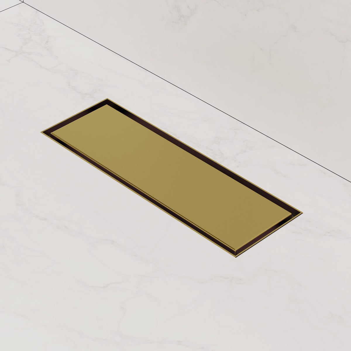 12-Inch Reversible Linear Shower Drain with Anti-Odor Core
