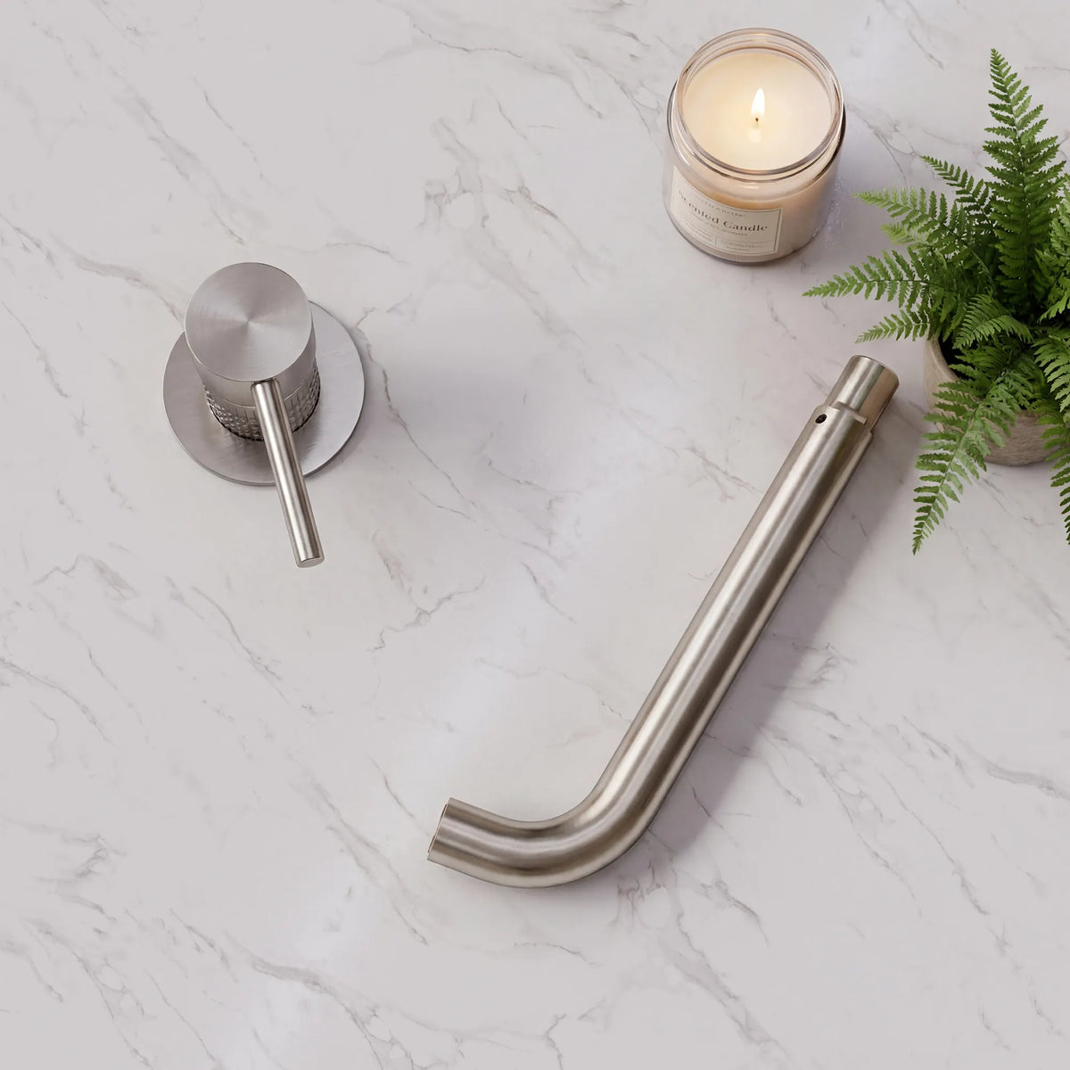 Single-Handle Wall-Mount Bathroom Sink Faucet With Pop-Up Drain