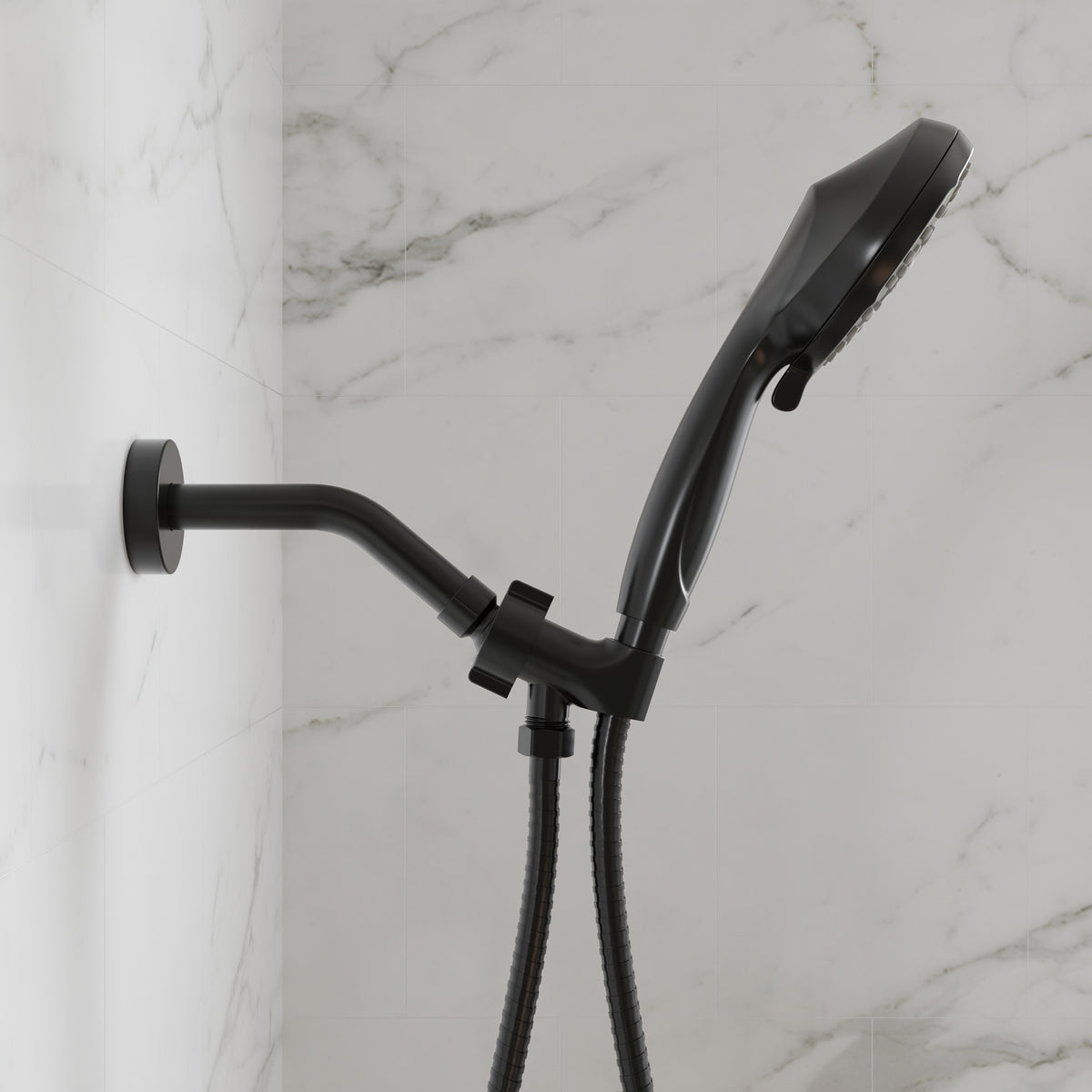 Wall-Mounted Shower Handheld with Five Spray Modes