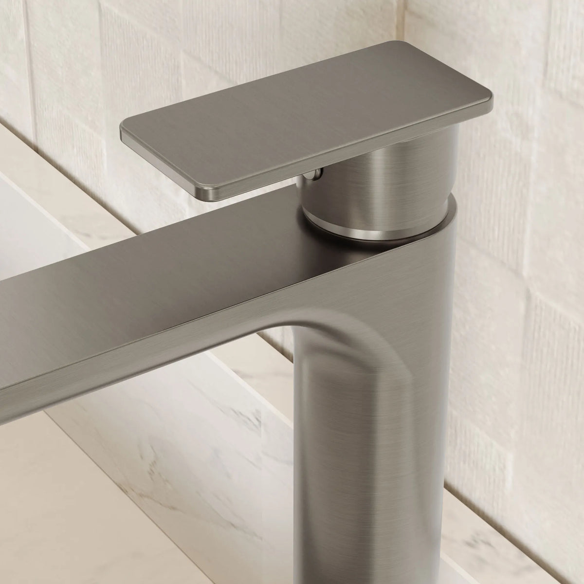 Single-Handle Vessel Bathroom Sink Faucet With Pop-Up Drain